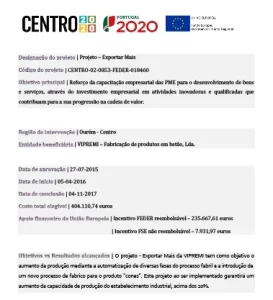 Candidatura ao “PORTUGAL 2020”